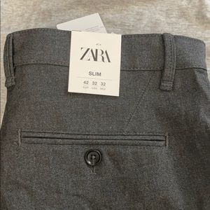 NEVER WORN. Zara Charcoal Slim fit Pants